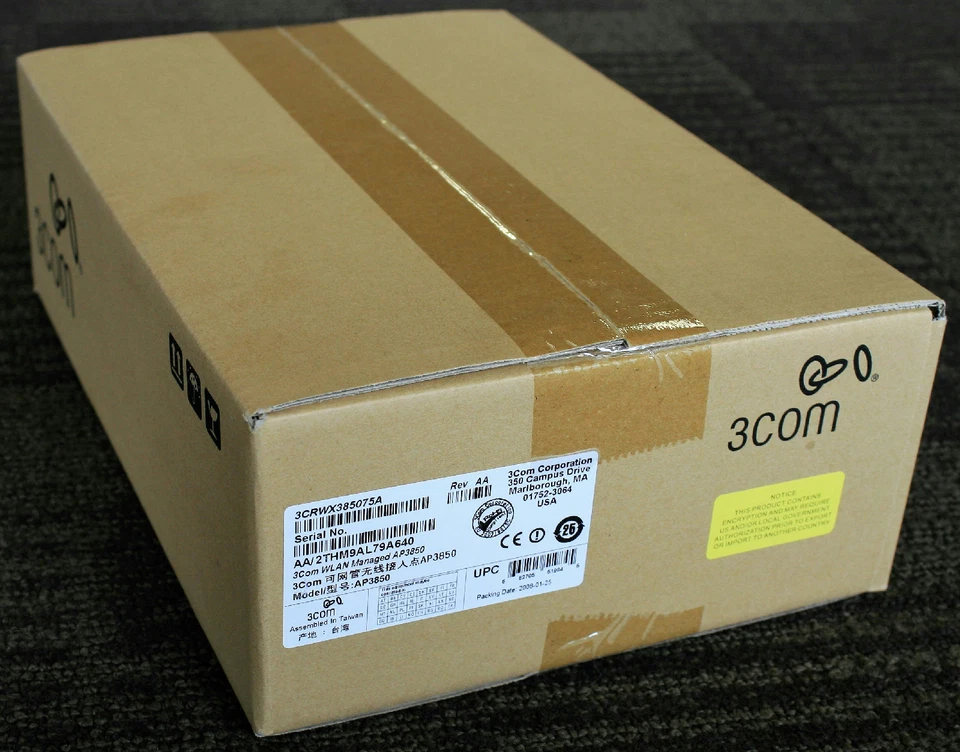 New 3COM 3CRWX385075A AP3850 wLAN Managed Wireless Access Point b/g/a HP JE485A - Image 1 of 3