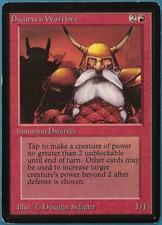 Dwarven Warriors Beta PLD Red Common MAGIC GATHERING CARD (ID# 247482) ABUGames
