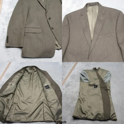 Van Heusen Blazer Mens 42R Dark Brown Sport Coat Pockets 2 Button 2 Vents NEW - Image 1 of 4