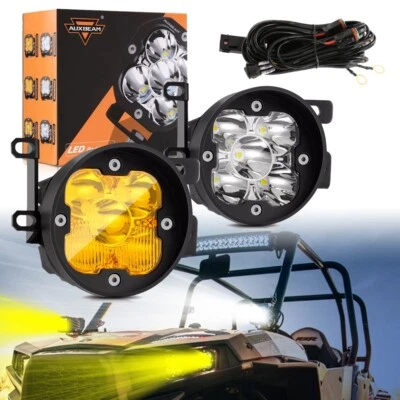 AUXBEAM 3 英寸 80 瓦 LED 雾灯驾驶沟点吊舱适用于丰田塔科马苔原 — 第 1/4 张图片