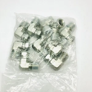 LOT OF 10, 8MP-6FPX90 HYDRAULIC HOSE ADAPTER - Picture 1 of 6