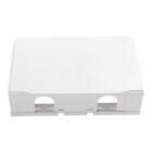 Weiß ABS Schalter Wasserdicht Box Stecker Buchse Schutz Wand