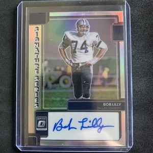 BOB LILLY 2022 Donruss Optic Silver Holo Signature Series  Auto Card SP COWBOYS