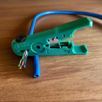 Pass Through Crimp Tool Kit Ethernet Crimper Cat5 Cat5e Cat6 Cat6A Cat75Y - Image 1 of 4