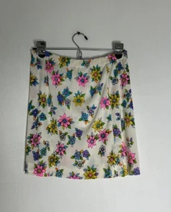 Vintage Flower Power Nylon Slip Skirt - Picture 1 of 5