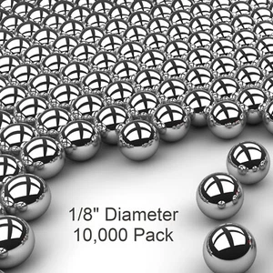 Bolas de rodamiento de acero cromo cromo cromo de precisión G25 de 10.000 1/8" pulgadas AISI 52100 - Imagen 1 de 2