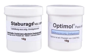 Staburags NBU 30 PTM y pasta Optimol o aleación Molub MP3 10 g cada uno en juego - Imagen 1 de 6
