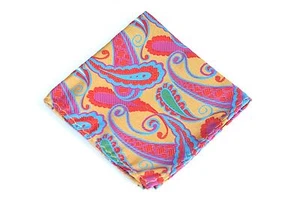 Lord R Colton Masterworks Pocket Square Tokyo Carnival Silk - $75 Retail New - Picture 1 of 2