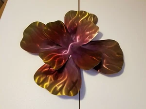 Metal Wall sculpture flower 24" decorative wall hanging plasma cut decor art - Picture 1 of 3