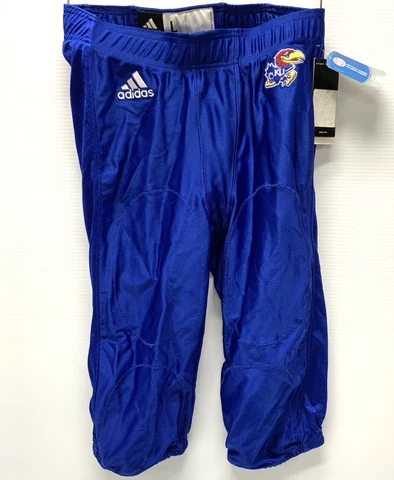 Adidas kansas jayhawks--football pants men's royal blue size large new with tags Cover