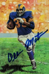 Ollie Matson Signed Autographed Postcard Goal Line Art Rams JSA AG39655 - Picture 1 of 1