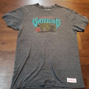 Mitchell Ness Vancouver Grizzlies T Shirt NBA Hardwood Classics Mens Size Large