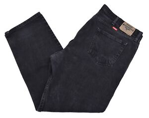 Wrangler Relaxed Fit Denim Black Jeans Men's Size 44x30