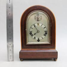 RARE MINIATURE ANTIQUE CHIMING BRACKET MANTEL CLOCK by W&H 1/4 Westminster chime