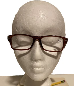 Gafas de Lectura +3.0 Med Marrón Transparente Unisex Hombres + Mujeres Templos de Primavera 7540R NUEVO - Imagen 1 de 6