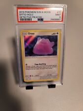 Pokemon 2019 Sun & Moon Detective Pikachu Ditto Holo 17 PSA 9 02