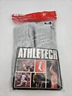Vintage Athletech Crew Socken grau 6 Paar Made in USA Neu in Verpackung