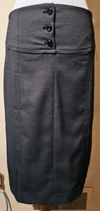 Falda lápiz profesional forrada con puntos Focus2000 negra/crema para mujer talla 10 - Imagen 1 de 24