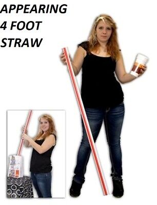 Appearing 4 Foot Straw (approx 1.2 Meters) Magic Trick Easy-to-do & Super Cool! • 16.19$