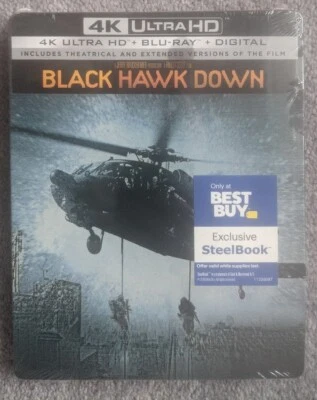 NEW Black Hawk Down Best Buy Exclusive Steelbook 4K Ultra HD UHD Blu-Ray Sealed Foto 1 de 2