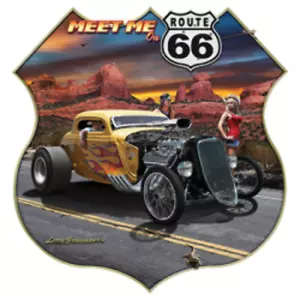 Erwachsene DryBlend® T-Shirt - (MEET ME ON ROUTE 66- HOT ROD / PIN-UPS / HOTTIES) - Bild 1 von 43