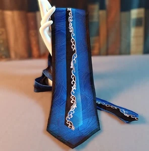Giorgio Rossini blue silk necktie - Picture 1 of 5