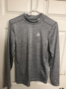 Russell Mens Gray Dri-Power 360 Training Fit Long Sleeve T Shirt Size Large - Picture 1 of 3
