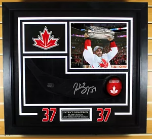 Patrice Bergeron Team Canada Signed Autographed Stick Blade Frame Display - Picture 1 of 2