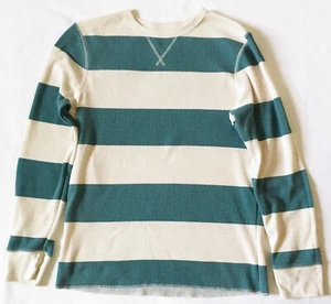 CAMISA TÉRMICA URBAN PIPELINE AZUL MARFIL RAYAS MANGA LARGA CUELLO REDONDO TALLA L - Imagen 1 de 3