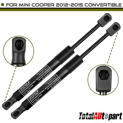 2x Soportes de elevación puntales de gas para maletero trasero convertible Mini R59 Cooper 2012-2015 Foto 1 de 4
