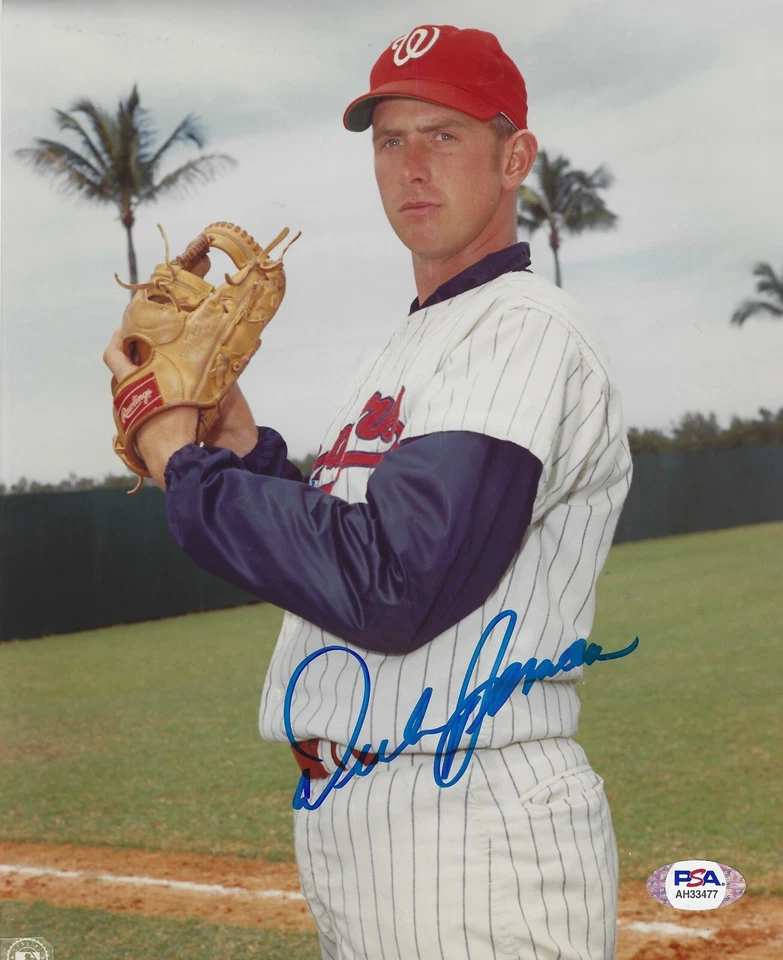 Signed  8x10 DICK BOSMAN Washington Senators Autographed photo - PSA COA  - Image 1 of 1