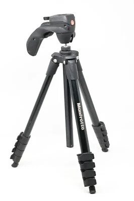Manfrotto MKSCOMPACTACN-BK  Compact Action Smart Tripod - Black - Image 1 of 4