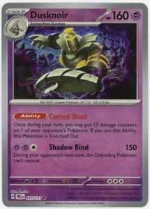 Tarjeta Pokémon Dusknoir Pokeball Pattern 037/131 Sv: Prismatic Evolutions 2025 - Imagen 1 de 2