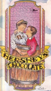 HERSHEY'S 1995 ESTUCHE DE PAPEL DE ALUMINIO EN RELIEVE DARDO TARJETA DE INSERCIÓN FC2 - Imagen 1 de 1