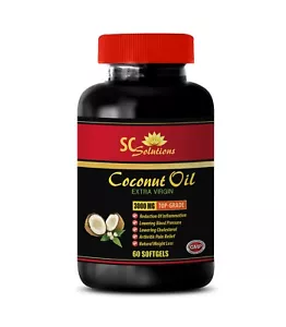 cholesterol balance - COCONUT OIL 3000MG - heart health - 1B - Picture 1 of 11