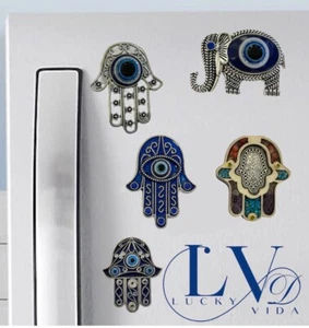 5 Magnet evil eye lucky for the house and decoration blessing - Picture 1 of 6