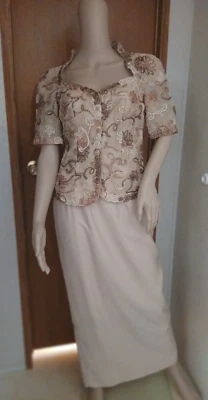 Conjunto De Colección Oro y Oro Rosa Formal Madre de la Novia Talla 2 Foto 1 de 4