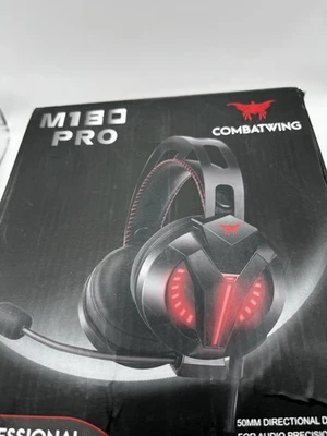 Combatwing Gaming Headset with Mic, Surround Sound, Wired, M180 PRO, Black - Image 1 of 4