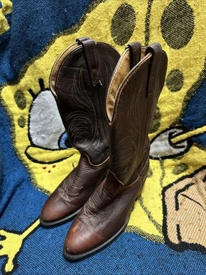 Botas de Vaquero Vibram De Colección Western Country Cuero de Alta Calidad Para Hombre Talla 5.5M Foto 1 de 4