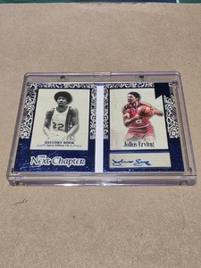 Julius Erving 25 Leaf Sports History Book 2/5 Autograph Booklet The Next Chapter - Picture 1 of 2