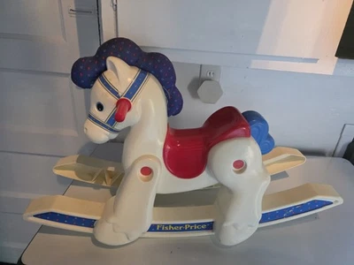 Pônei de Balanço Fisher-Price - #1016 Rocking Pony - Item Vintage 1988 - Imagem 1 de 4