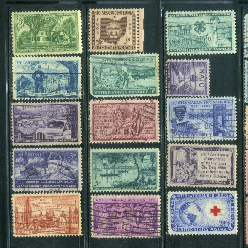 US Used & MH Stamp Collection Scott# 1005 to 1028 TEN257 - Image 1 of 1