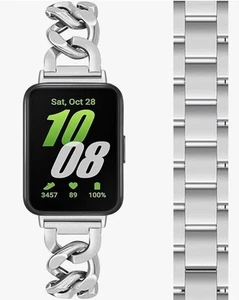 Smukła metalowa opaska do Samsung Galaxy FIT3 Bransoletka ze stali nierdzewnej Bransoletka Łańcuszek - Zdjęcie 1 z 3