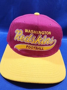 Vintage Washinton Redskin Starters Hat Red Tailsweep Logo Snapback Cap - Picture 1 of 12