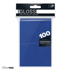 PRO-Gloss Standard Card Sleeves: Blue (100) - Picture 1 of 2