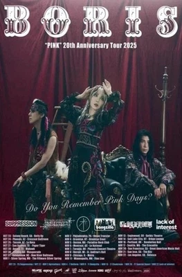 Boris Pink 20th Anniversary Tour 2025 Poster – New Concert Wall Art, Music Art - Image 1 of 4