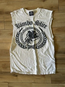 Vintage MMA Tap out Style Era Jumbo Slice Cut Off T Shirt White. Small. Pre Owne - Picture 1 of 1