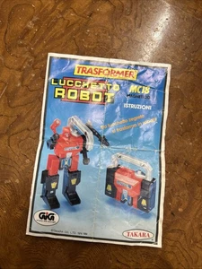 ISTRUZIONI Trasformer Lucchetto Robot MC18 Magnetico Takara - Imagen 1 de 4