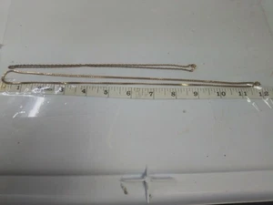 2 Halsketten 1/20 12K Gold gefüllt GF Kette 18" & andere ist 24" 12 KGP - Bild 1 von 3