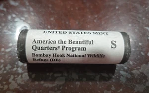 2015-S Bombay Hook National Wildlife Refuge Delaware ATB Quarter Roll - Picture 1 of 3